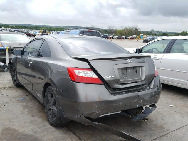 2HGFG12918H524161 - 2008 HONDA CIVIC EXL ნაცრისფერი ფოტო 3