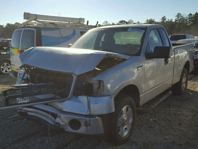 1FTRF12257NA73243 - 2007 FORD F150 SILVER photo 2