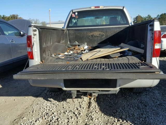 1FTRF12257NA73243 - 2007 FORD F150 SILVER photo 9