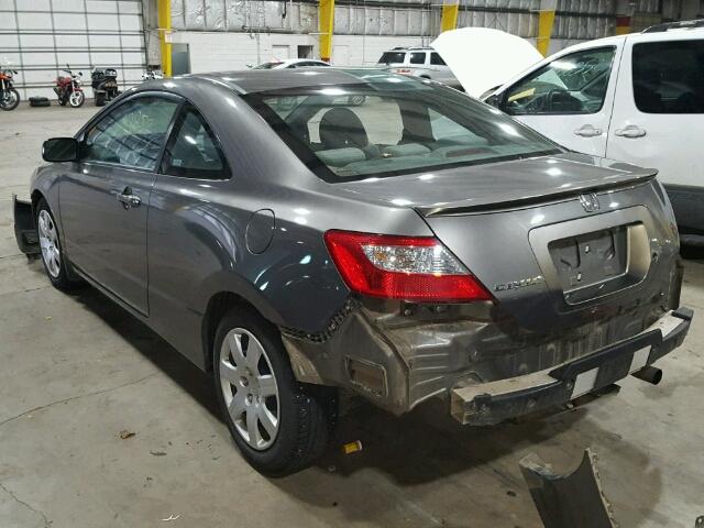 2HGFG11647H571061 - 2007 HONDA CIVIC LX SILVER photo 3