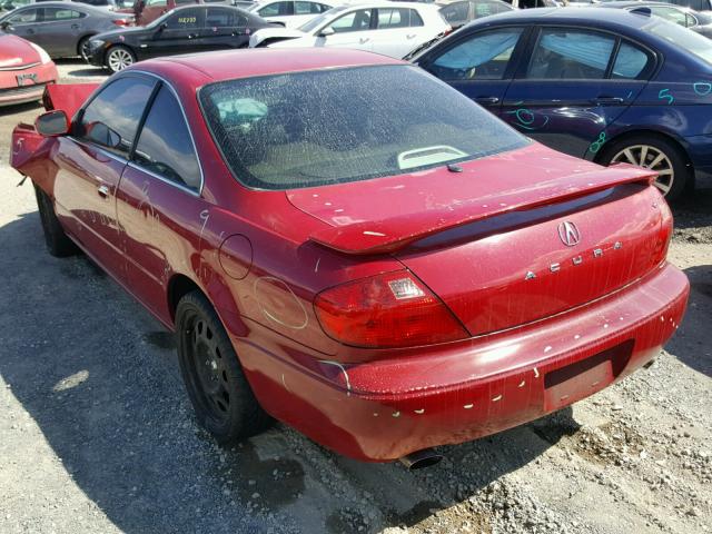 19UYA42631A010365 - 2001 ACURA 3.2CL TYPE RED photo 3