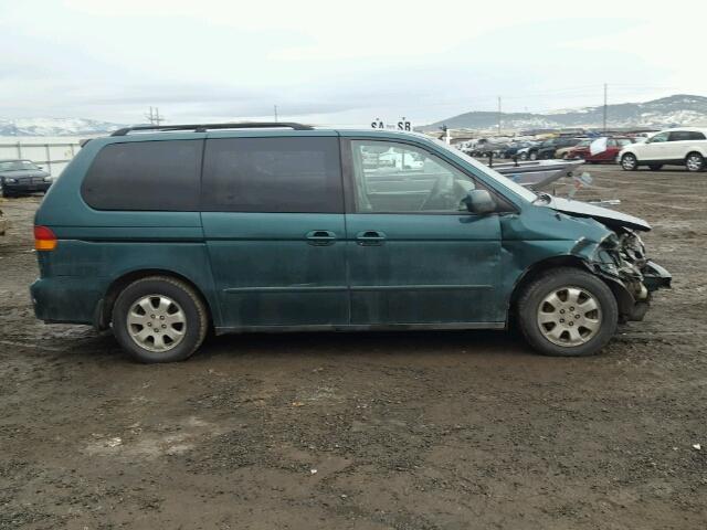 2HKRL18672H528363 - 2002 HONDA ODYSSEY EX GREEN photo 9