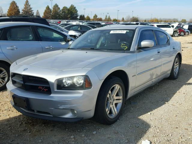 2B3KA53H67H614336 - 2007 DODGE CHARGER R/ SILVER photo 2