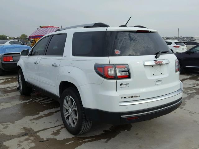 1GKKRRKDXGJ200685 - 2016 GMC ACADIA SLT WHITE photo 3