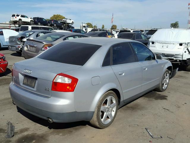 WAULT68E03A364146 - 2003 AUDI A4 3.0 QUA SILVER photo 4