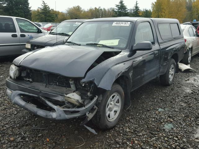 5TENL42N63Z269945 - 2003 TOYOTA TACOMA BLACK photo 2