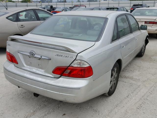 4T1BF28B43U334419 - 2003 TOYOTA AVALON XL SILVER photo 4