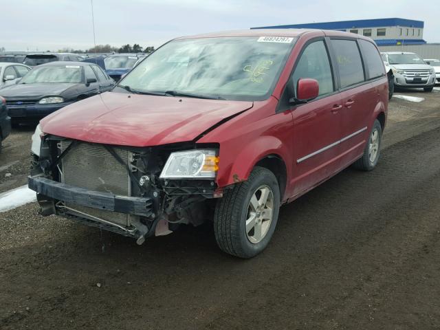 1D8HN54PX8B156993 - 2008 DODGE GRAND CARA RED photo 2