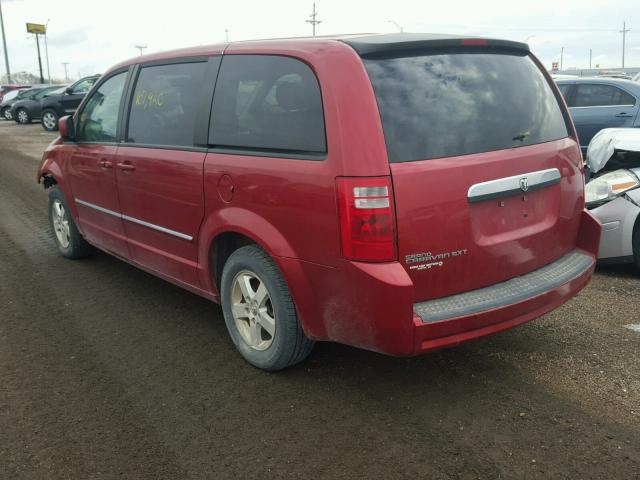 1D8HN54PX8B156993 - 2008 DODGE GRAND CARA RED photo 3