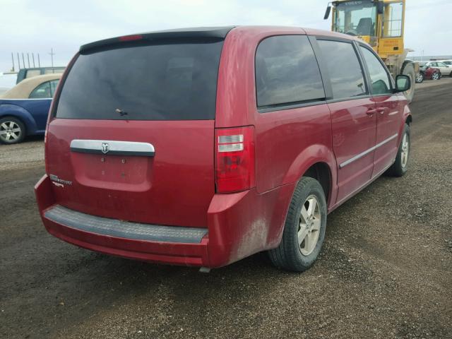 1D8HN54PX8B156993 - 2008 DODGE GRAND CARA RED photo 4