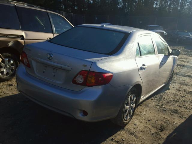 1NXBU4EE3AZ385911 - 2010 TOYOTA COROLLA BA SILVER photo 4