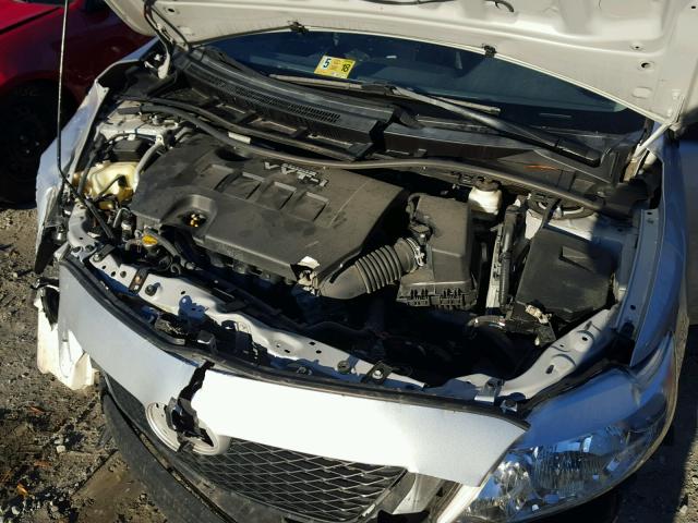 1NXBU4EE3AZ385911 - 2010 TOYOTA COROLLA BA SILVER photo 7