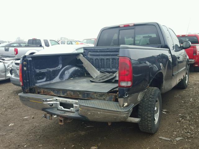 2FTZX17251CA78235 - 2001 FORD F150 BLUE photo 4