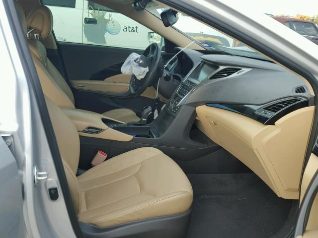 KMHFH4JG3EA345221 - 2014 HYUNDAI AZERA GLS SILVER photo 5