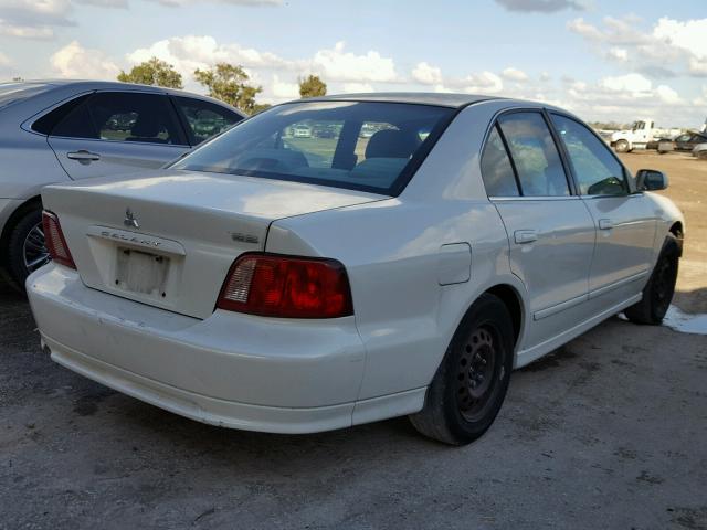 4A3AA46G03E176774 - 2003 MITSUBISHI GALANT ES WHITE photo 4