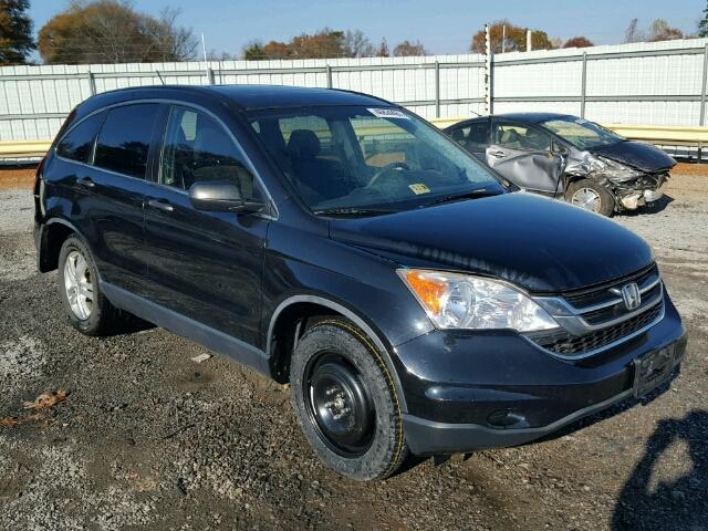 JHLRE4H58BC033753 - 2011 HONDA CR-V EX BLACK photo 1