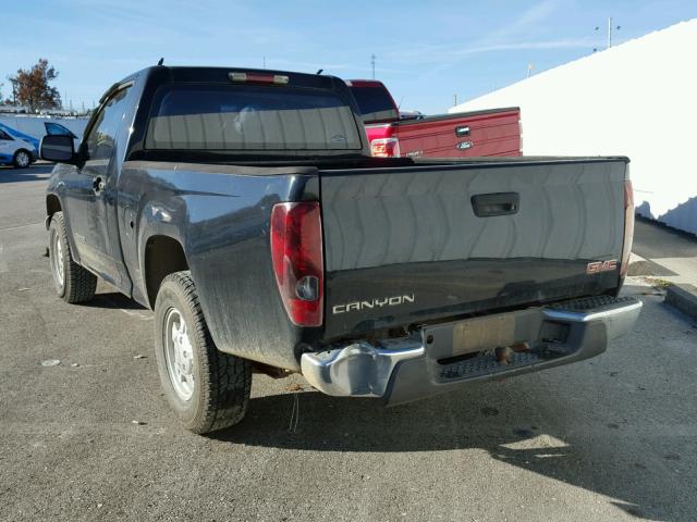 1GTCS148458292533 - 2005 GMC CANYON BLACK photo 3