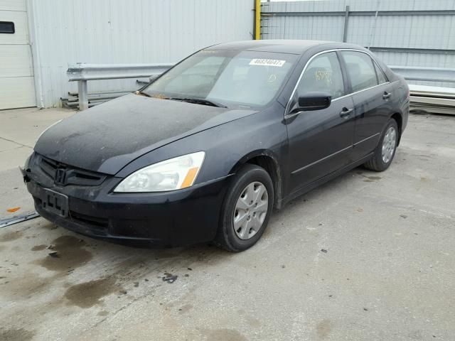 1HGCM56383A106549 - 2003 HONDA ACCORD LX BLACK photo 2