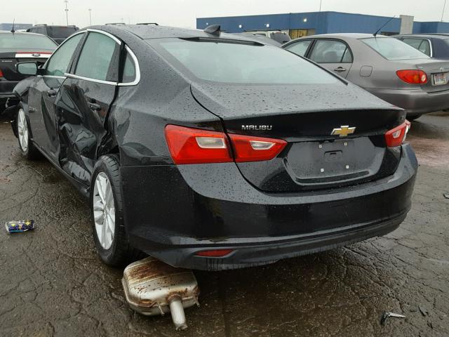 1G1ZE5ST1GF301423 - 2016 CHEVROLET MALIBU LT BLACK photo 3