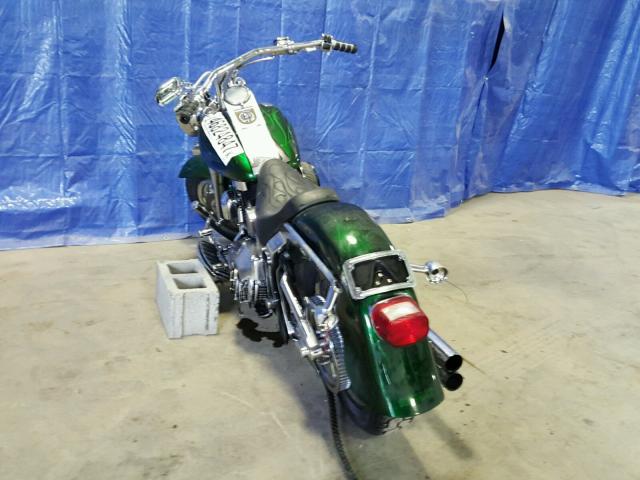 1HD1BXB182Y069406 - 2002 HARLEY-DAVIDSON FLSTFI GREEN photo 3