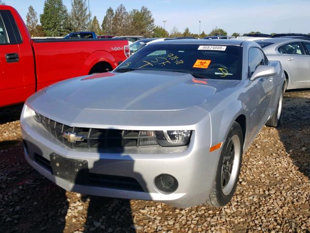 2G1FA1E34C9146369 - 2012 CHEVROLET CAMARO LS SILVER photo 2