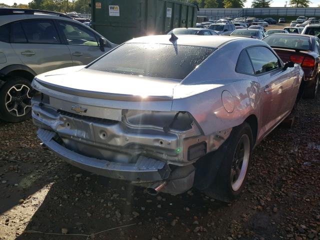 2G1FA1E34C9146369 - 2012 CHEVROLET CAMARO LS SILVER photo 4