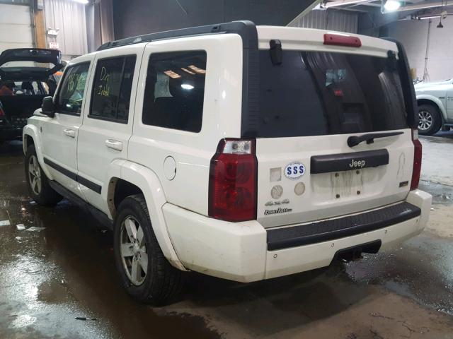 1J8HG48P07C592072 - 2007 JEEP COMMANDER WHITE photo 3
