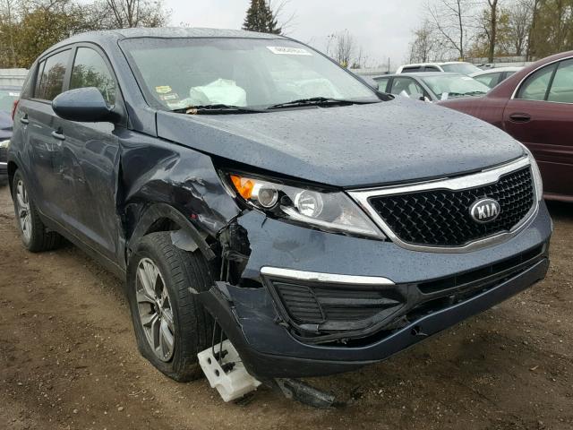 KNDPB3AC9F7782964 - 2015 KIA SPORTAGE L BLUE photo 9