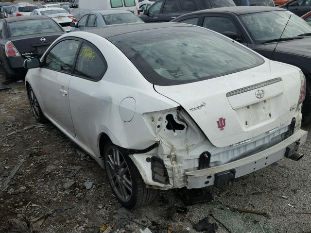 JTKDE3B75A0321380 - 2010 TOYOTA SCION TC WHITE photo 3