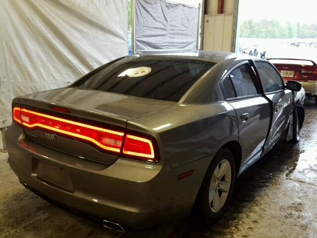 2C3CDXBG1CH111648 - 2012 DODGE CHARGER GRAY photo 4