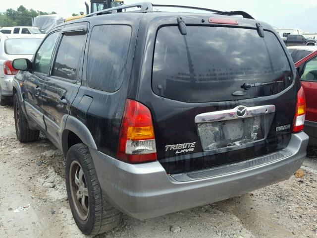 4F2YU09141KM22197 - 2001 MAZDA TRIBUTE LX BLACK photo 3