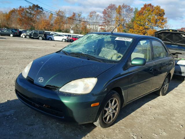 JT2BK12U920055695 - 2002 TOYOTA PRIUS GREEN photo 2