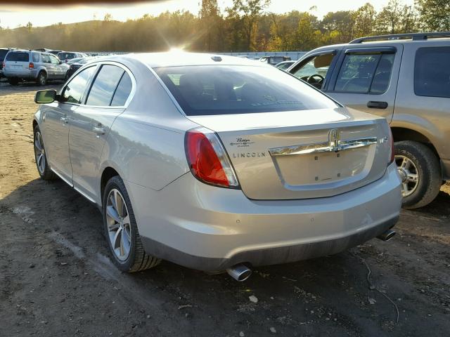 1LNHM93R79G615554 - 2009 LINCOLN MKS SILVER photo 3