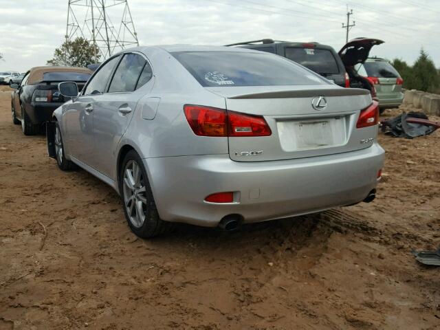 JTHBK262065010500 - 2006 LEXUS IS 250 SILVER photo 3