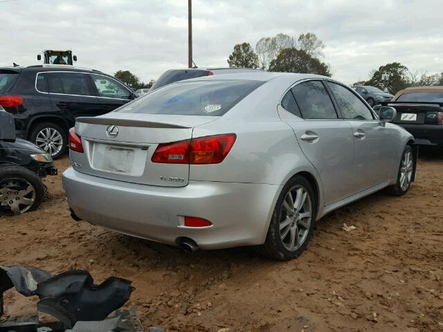 JTHBK262065010500 - 2006 LEXUS IS 250 SILVER photo 4