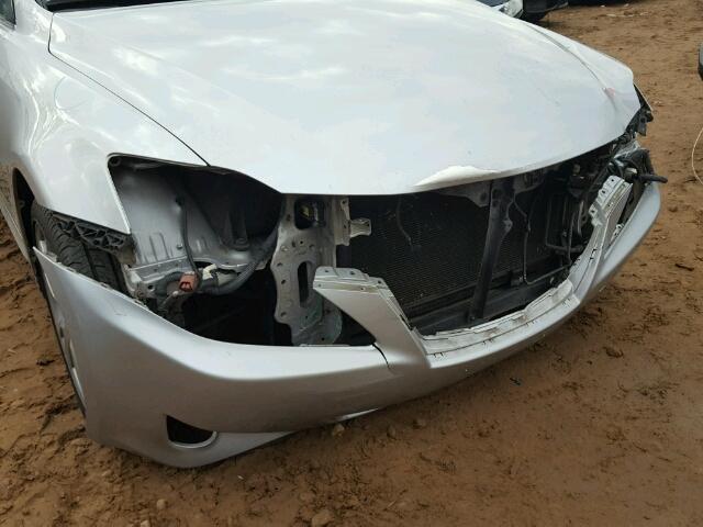 JTHBK262065010500 - 2006 LEXUS IS 250 SILVER photo 9