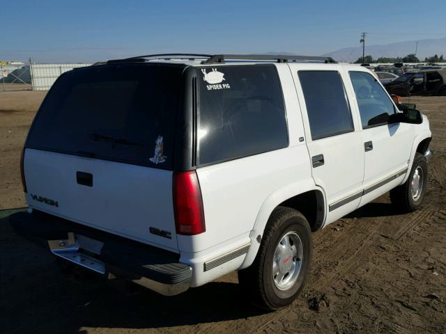 1GKEK13R5WJ720109 - 1998 GMC YUKON WHITE photo 4