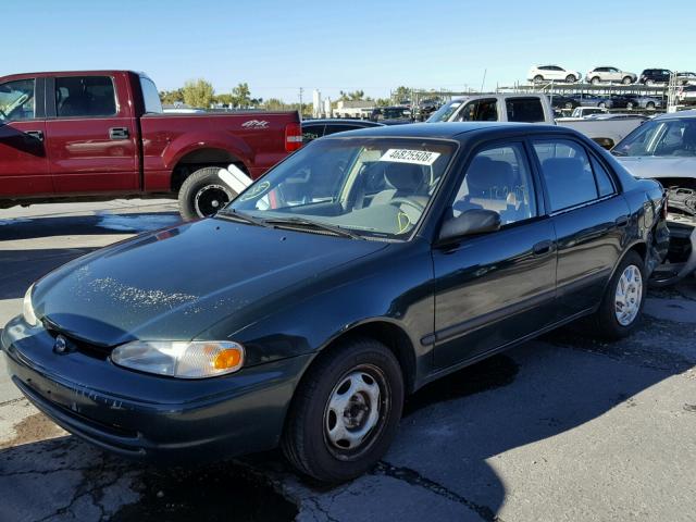 1Y1SK528XYZ433380 - 2000 CHEVROLET GEO PRIZM 绿色 照片 2