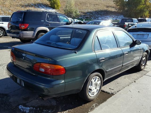 1Y1SK528XYZ433380 - 2000 CHEVROLET GEO PRIZM 绿色 照片 4