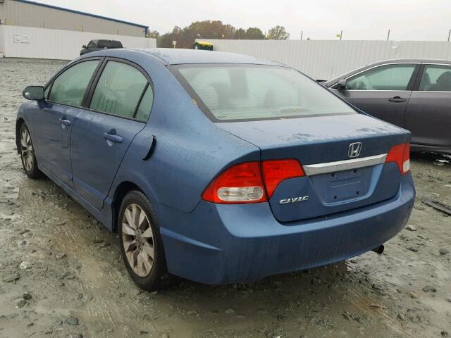 2HGFA1F8XAH512048 - 2010 HONDA CIVIC EX BLUE photo 3