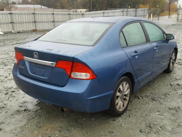 2HGFA1F8XAH512048 - 2010 HONDA CIVIC EX BLUE photo 4