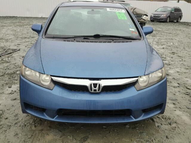 2HGFA1F8XAH512048 - 2010 HONDA CIVIC EX BLUE photo 9