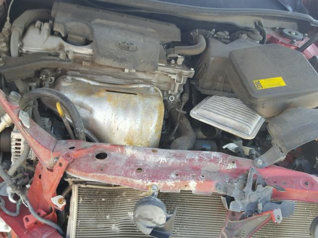 4T1BF1FK6CU562550 - 2012 TOYOTA CAMRY BASE 红色 照片 7