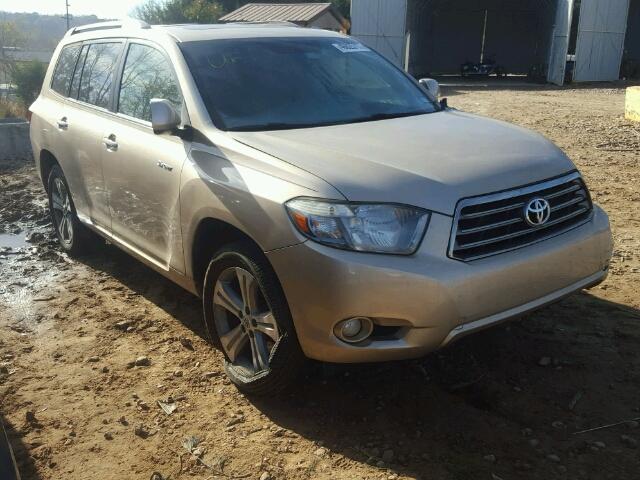 JTEDS43A082064879 - 2008 TOYOTA HIGHLANDER GOLD photo 1