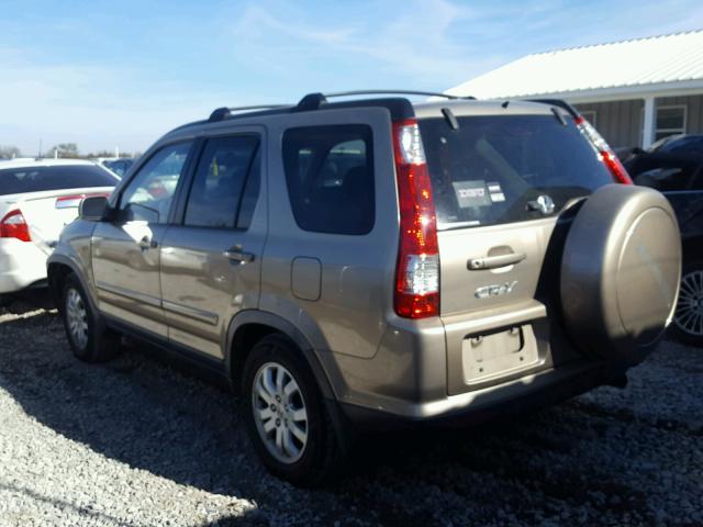 JHLRD78956C007981 - 2006 HONDA CR-V SE BEIGE photo 3