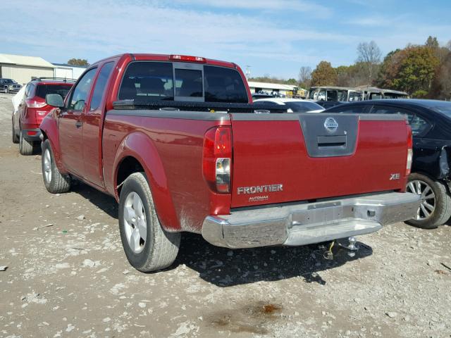 1N6BD06T97C460181 - 2007 NISSAN FRONTIER K RED photo 3