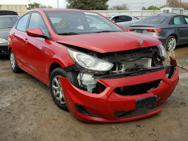 KMHCT4AEXCU260467 - 2012 HYUNDAI ACCENT GLS RED photo 1