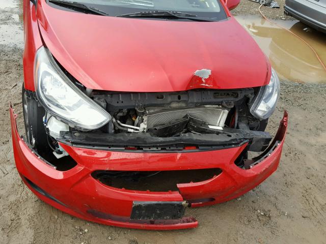 KMHCT4AEXCU260467 - 2012 HYUNDAI ACCENT GLS RED photo 9