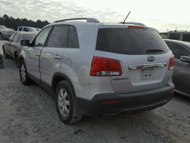 5XYKT4A21CG292120 - 2012 KIA SORENTO BA SILVER photo 3