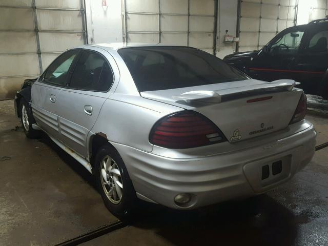 1G2NF52F42C298240 - 2002 PONTIAC GRAND AM S SILVER photo 3